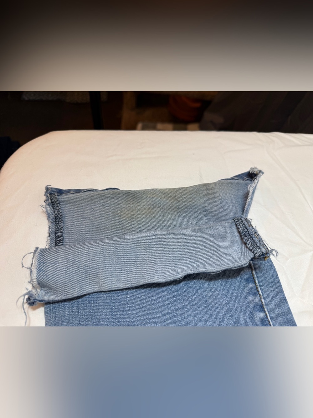 KanCan Two-Tone Light Blue Flare Jeans - Picture 4 of 6